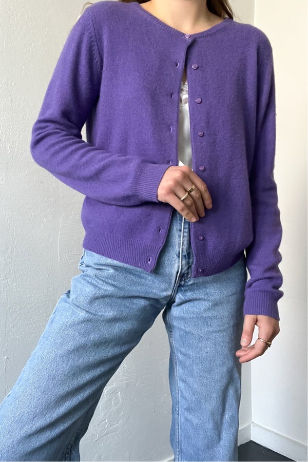 Vintage Purple Cashmere Cropped 