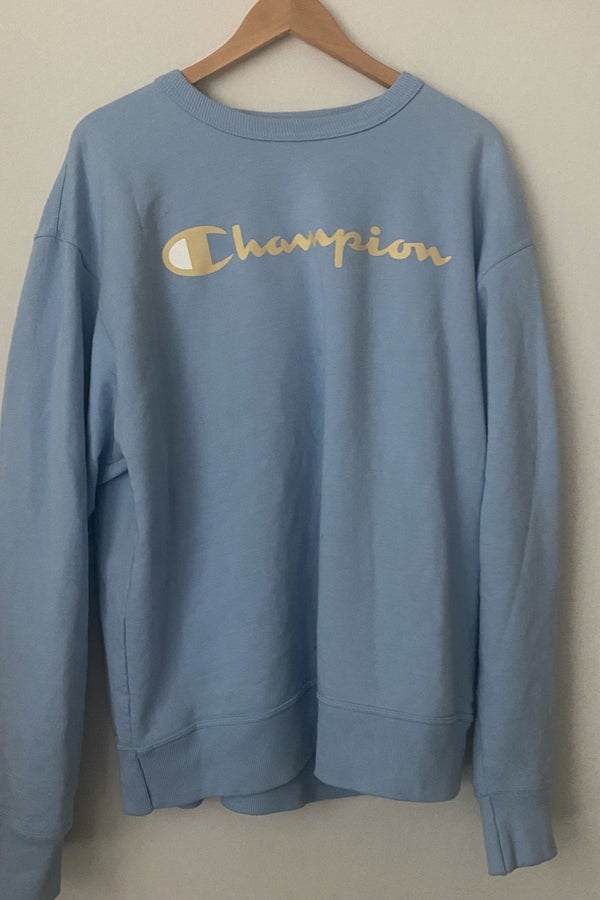 Champion sweater outlet light blue yellow