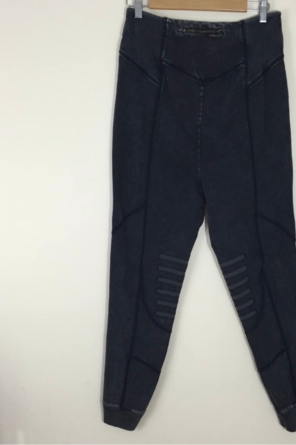 Free People, Pants & Jumpsuits, Free People Movement Smocked Ankle Zip  Jogger Pants In Grey