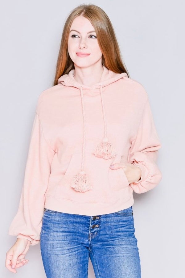 ULLA JOHNSON Rose Mel Tassel Hoodie Nuuly Thrift