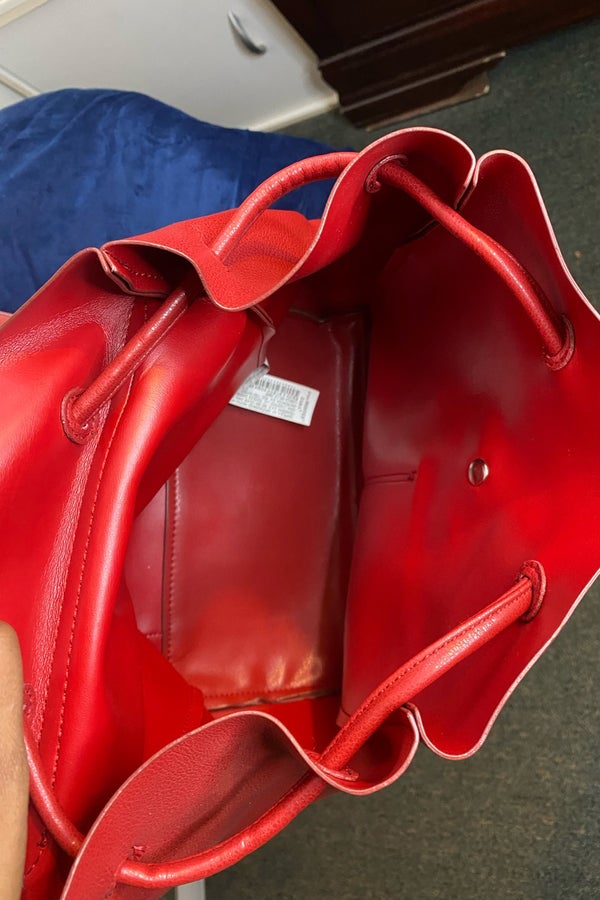 Zara clearance red backpack