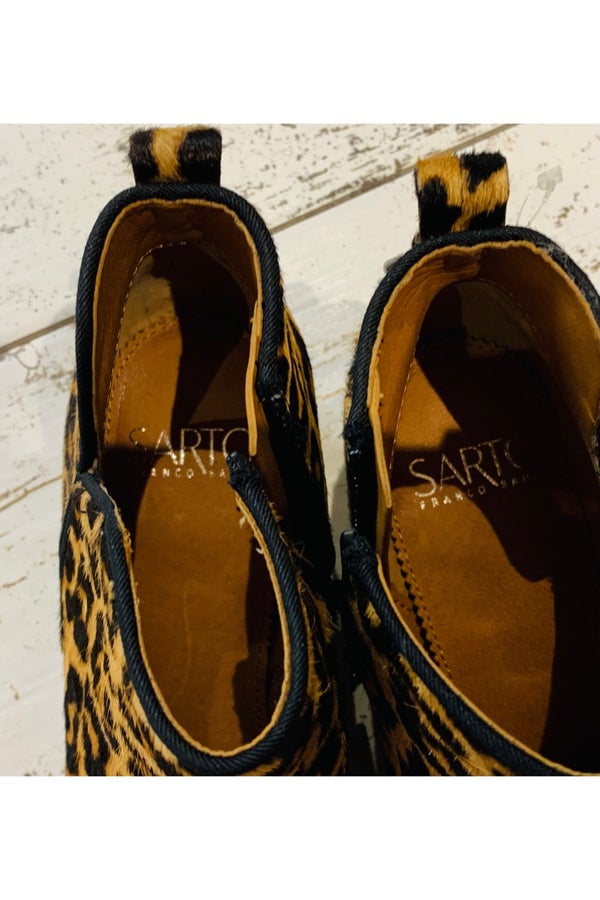 franco sarto bette bootie leopard