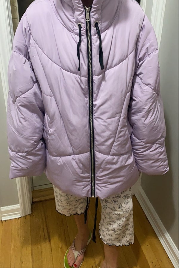 People Lilac Puffer Coat | Nuuly Thrift