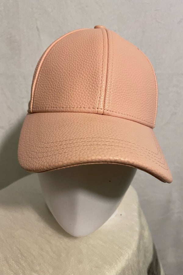 Leather strapback best sale baseball cap