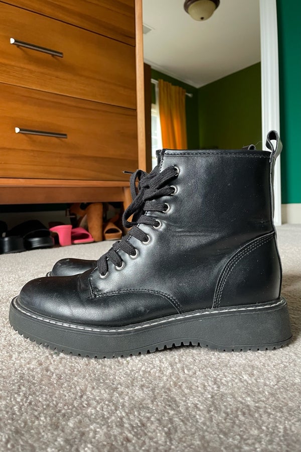 madden girl combat boots with heel