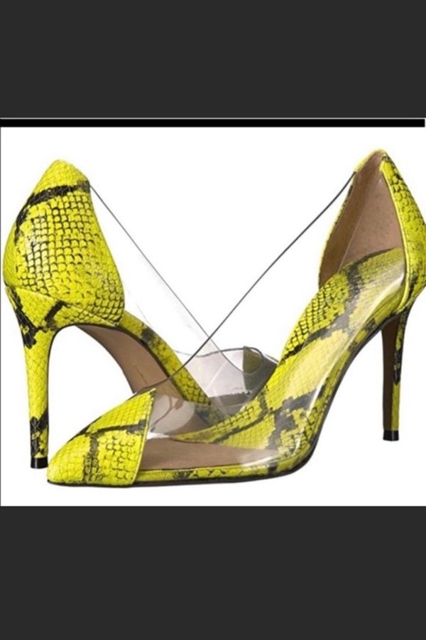 Vince camuto snake online print heels