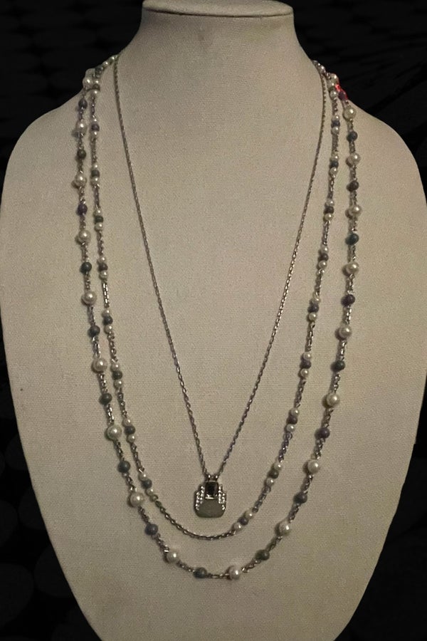 Lia Sophia multi chain layered necklace