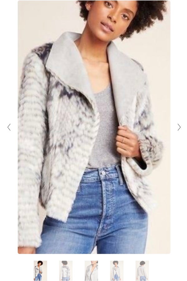 Anthropologie Women's Faux Fur Jacket