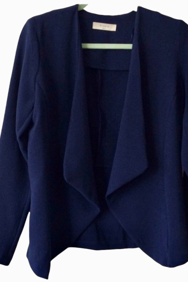 ladies navy waterfall jacket