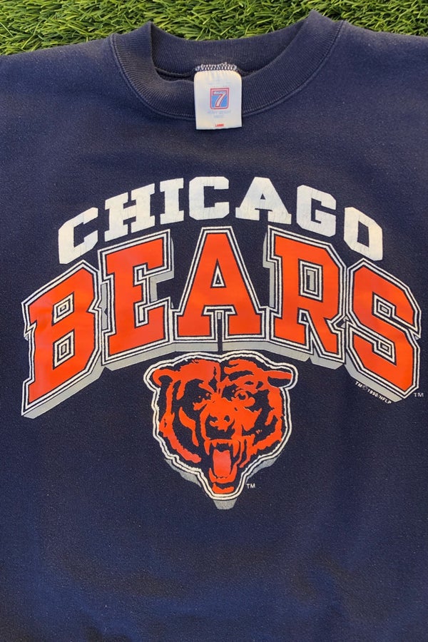 Vintage 90s Logo NFL Chicago Bears Crewneck Sweatshirt New