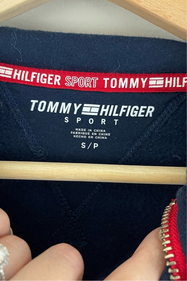 TOMMY HILFIGER Sport Navy Blue Women\'s Vented Half | Nuuly Thrift