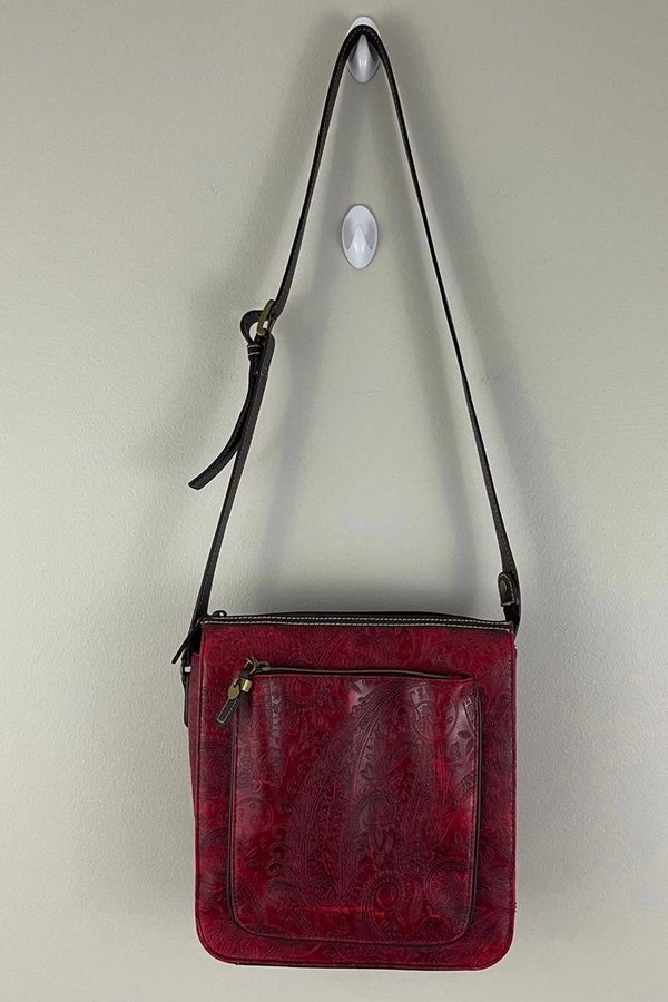 Relic red deals leather purse