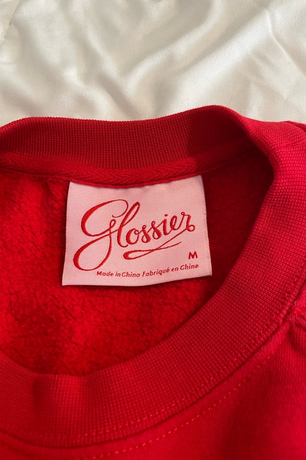 Glossier outlet holiday sweatshirt