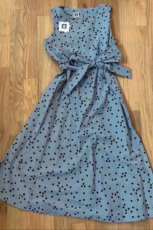 Anne klein gingham outlet dress