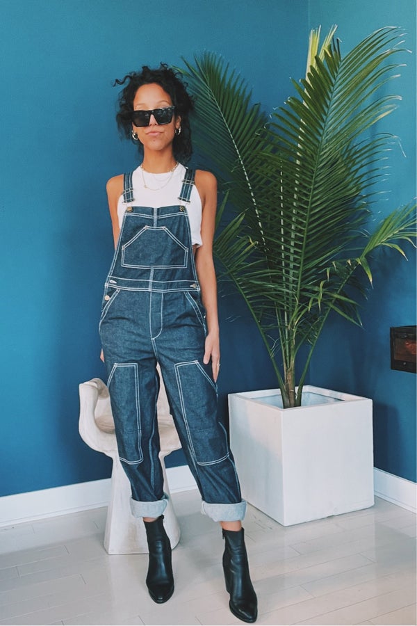 Contrast stitch OverAlls