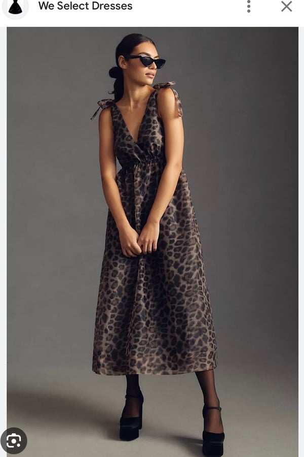 Select leopard hotsell print dress