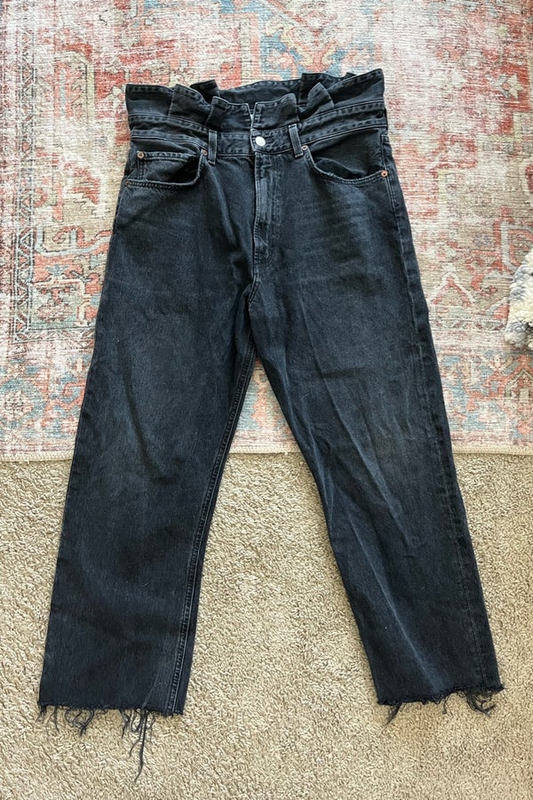 Agolde Ultra High Ruffle Jean Nuuly Thrift