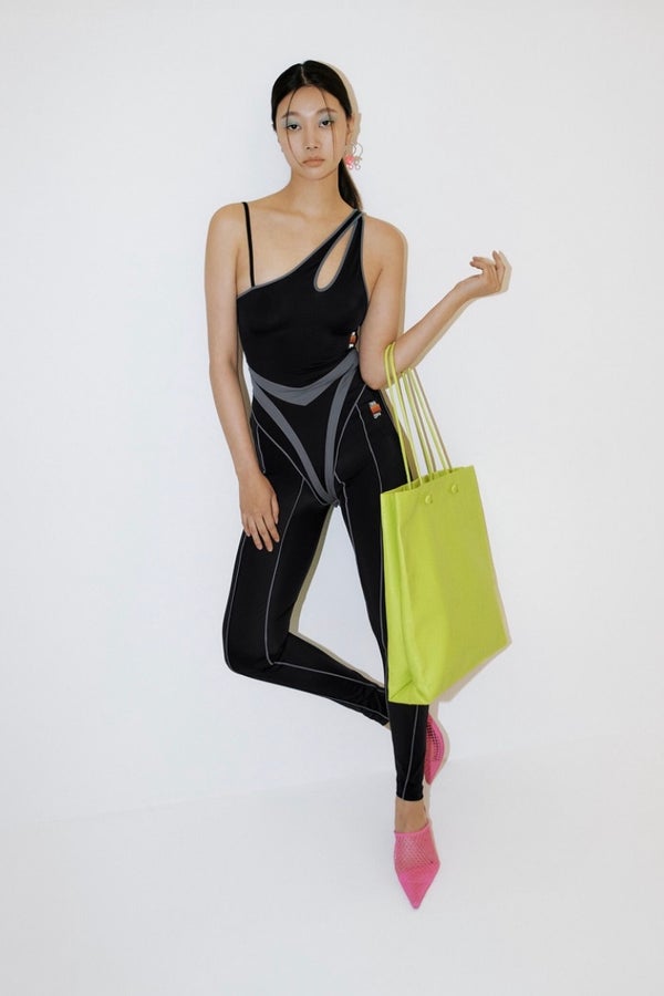 Zara PURPLE MAGAZINE LEGGINGS Medium