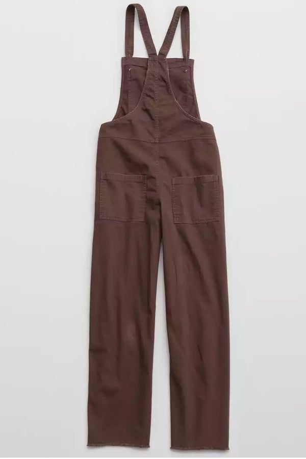 aerie work and play twill overalls