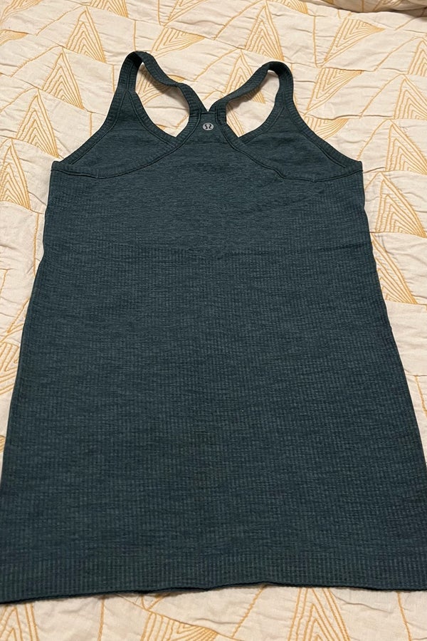 lululemon Ebb to Street Tank - Dark Green - Size 6