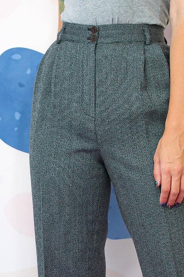 grey tweed trousers