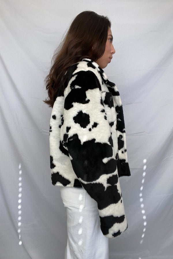 '80s Cow Print Jacket