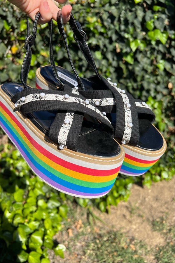 Rainbow platform online sandals