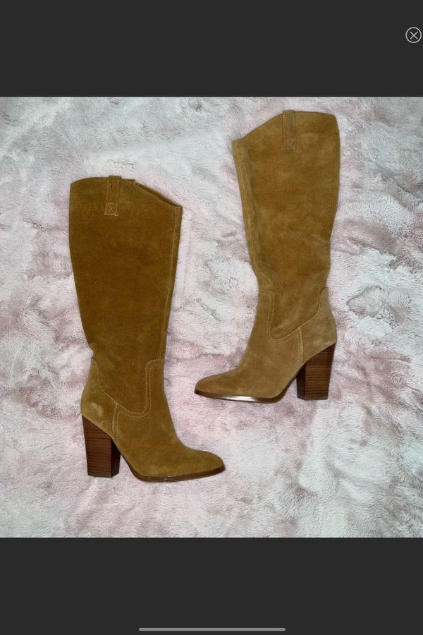 Crown Vintage Leather Knee-High Boots 