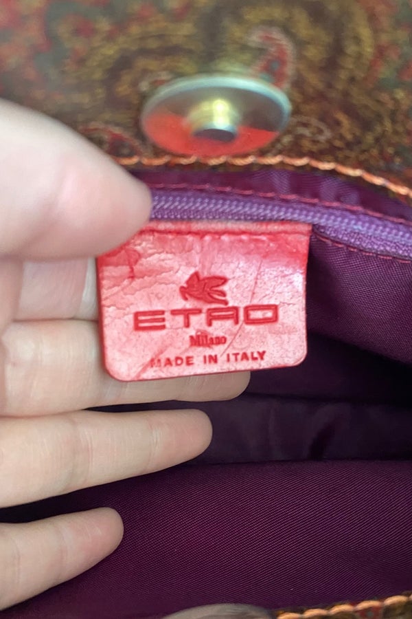 Etro - Leather Shoulder Bag Black - Onesize