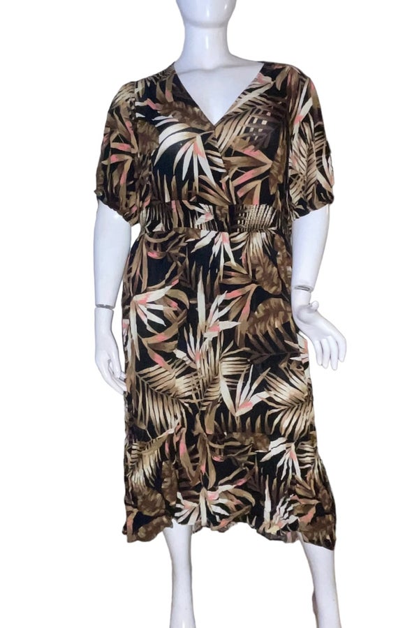 Old navy shop palm leaf dress