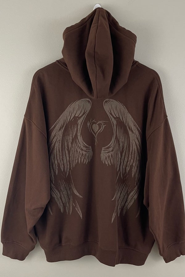 Chocolate Brown Y2K Vibes “Heaven Sent” Wings N He | Nuuly Thrift