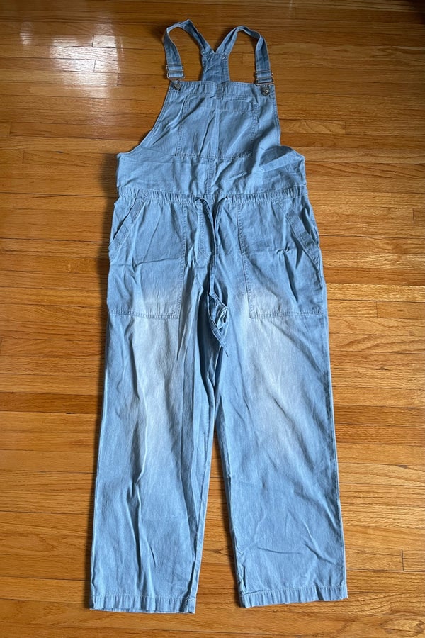 Light Wash Thin Denim Cinch Overalls Nuuly Thrift
