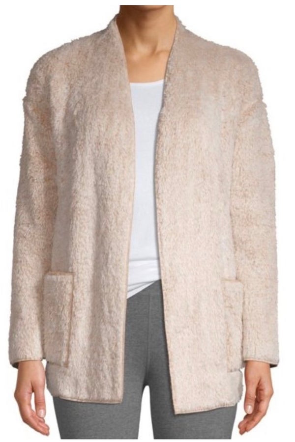 Fuzzy teddy sherpa on sale cardigan