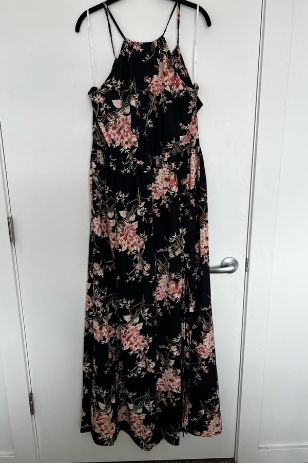 Midnight Blue Floral Maxi Dress | Nuuly Thrift