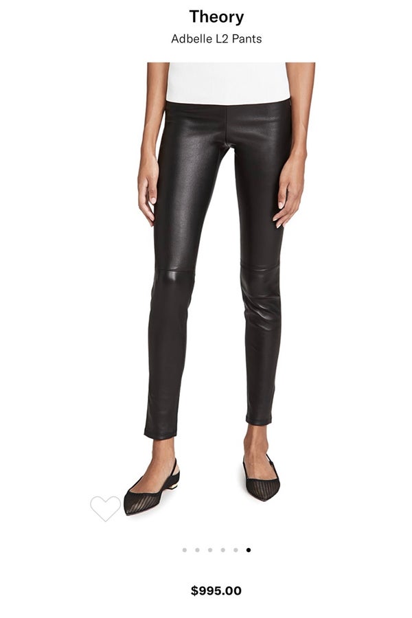 Theory adbelle leather clearance leggings