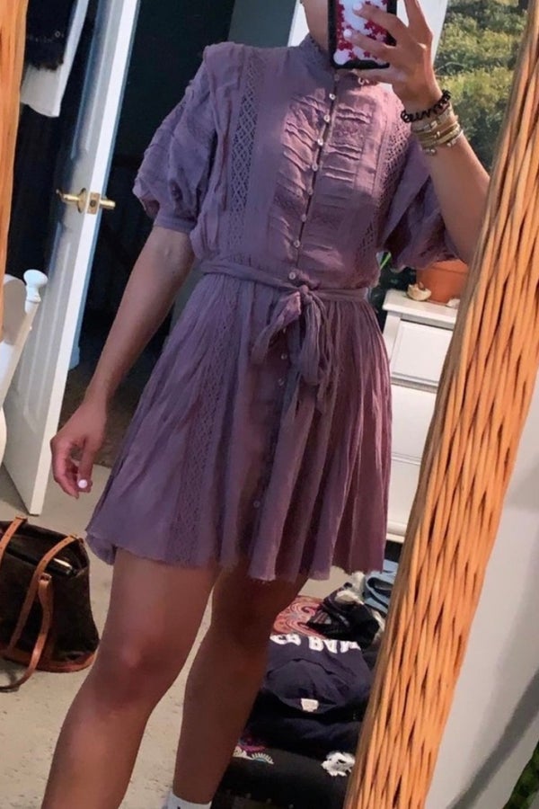 free people sydney mini shirt dress
