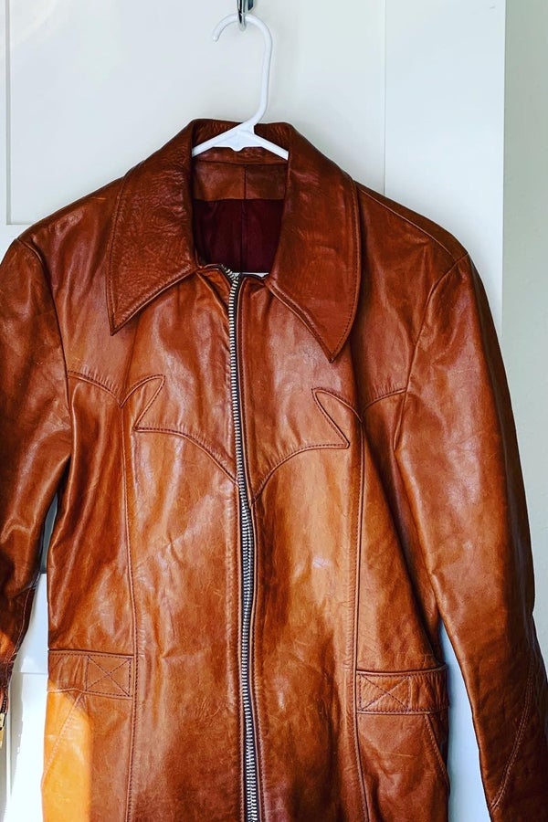 Original east west outlet leather jacket