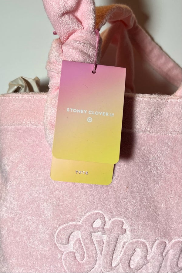 Stoney clover lane pink Terry cloth beach bag