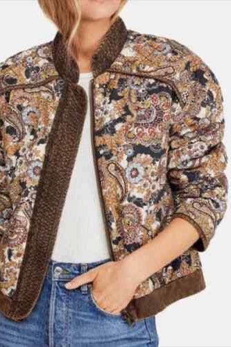 Free People Dolman Quilted Jacket 
