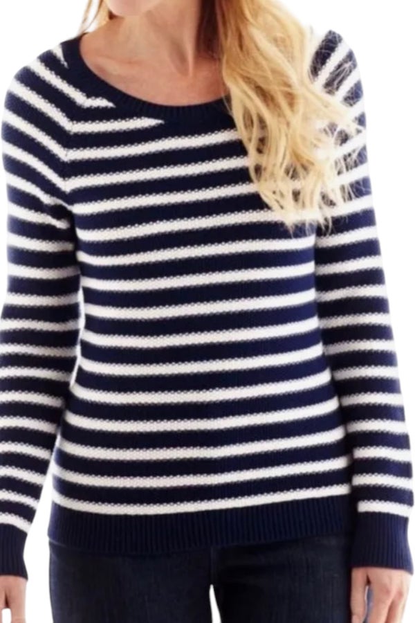 Liz claiborne hot sale striped sweater