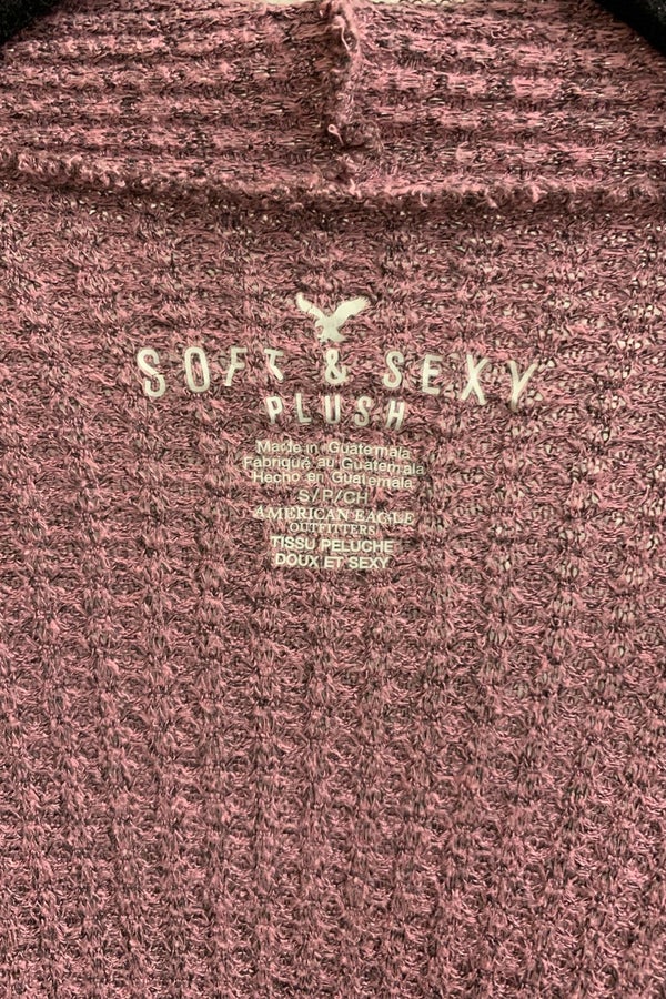 American eagle sale purple sweater