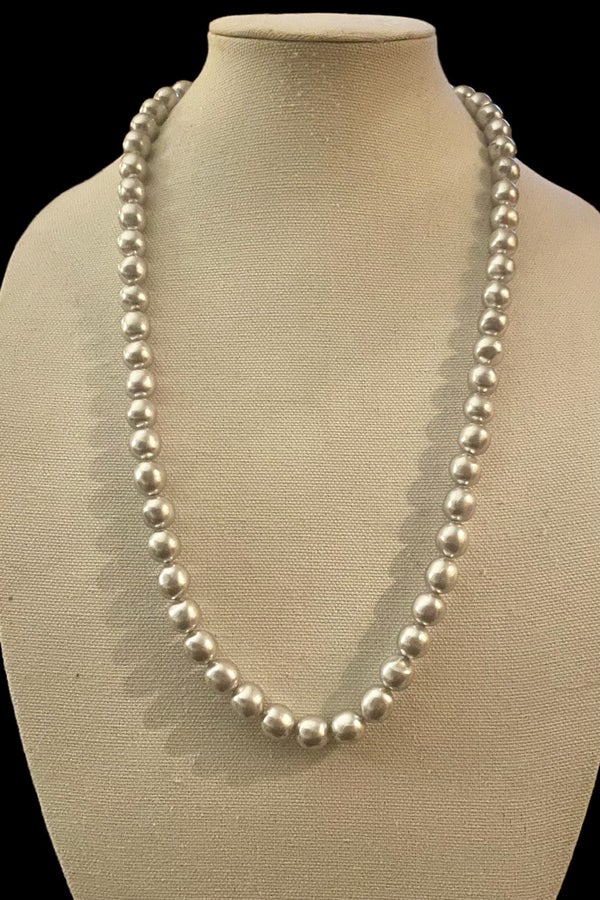 Vintage Carol Dauplaise silver pearl necklace | Nuuly Thrift