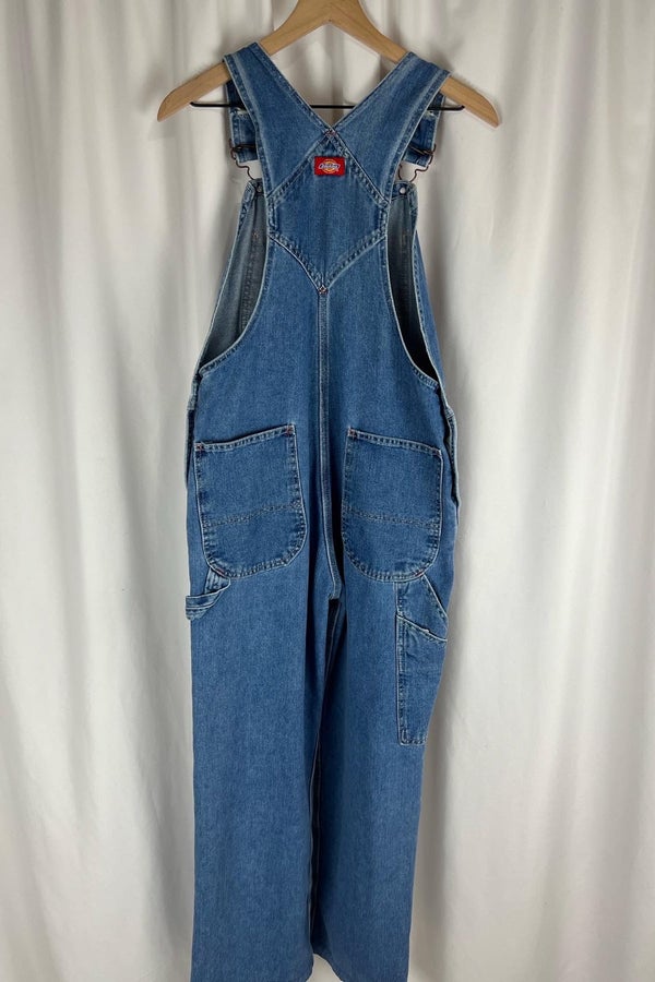 Dickies light wash overalls sz 30x30 | Nuuly Thrift