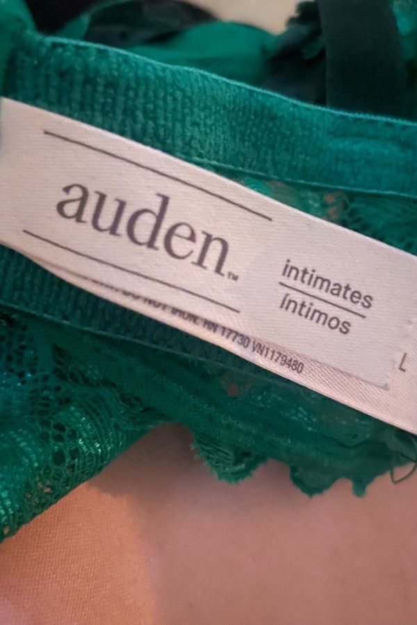 Auden green lace bralette