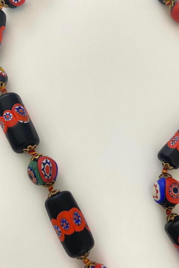 Vintage Murano Glass Beads MILLEFIORI CLASSIC NECKLACE