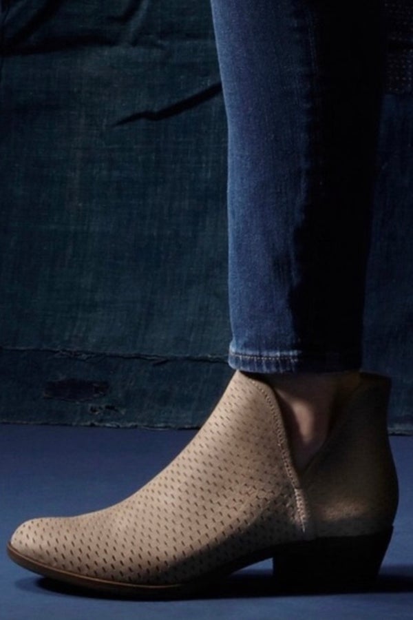 Baley perforated chop out booties best sale