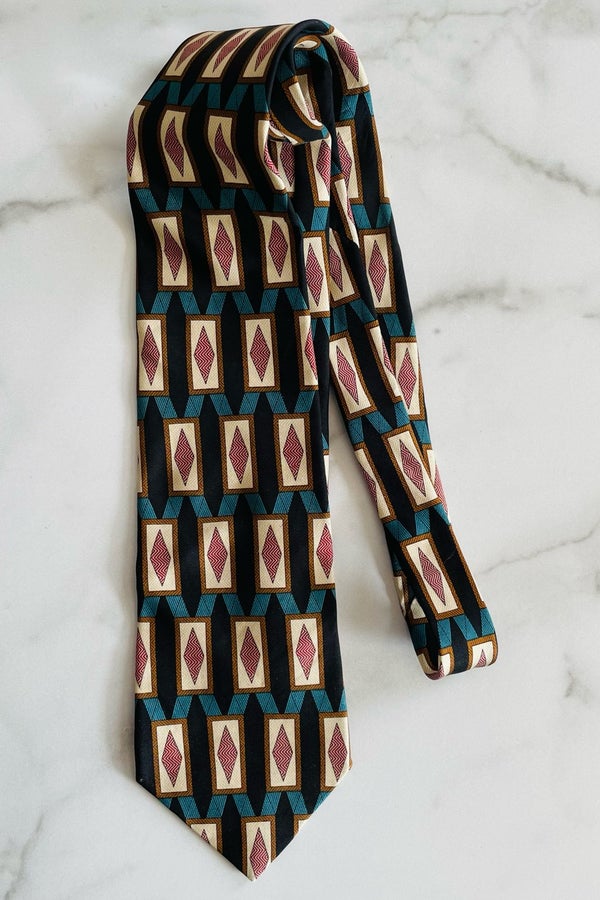 Christian Dior Cravates Print Neck Tie