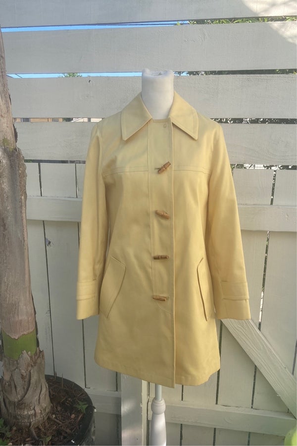 Pastel clearance yellow coat