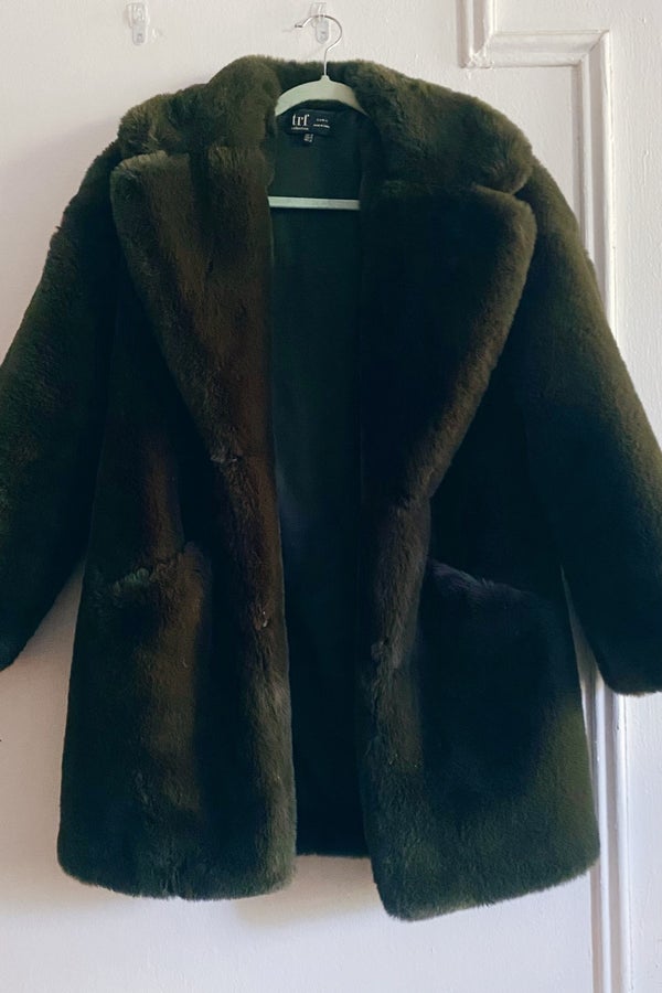 Zara trf outlet teddy coat