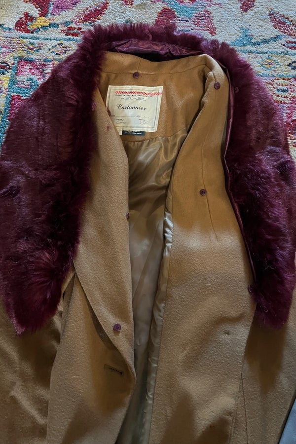 Anthropologie Cartonnier camel coat 